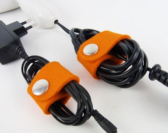 Kabelhalter Kabelbinder Set "Orange" Farbwahl