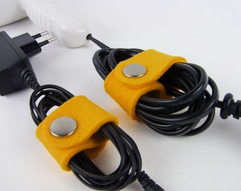 Cable holder cable tie set "yellow" color selection