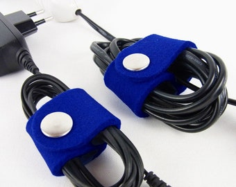 Cable holder cable tie set "Royal blue" color selection