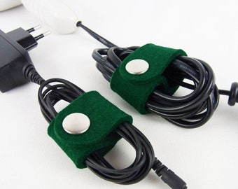 Cable holder cable tie set "Dark green" color selection