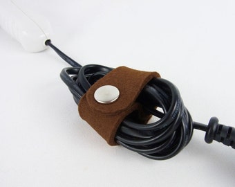 Cable holder large "Mocca" color selection (cable ties, cable clips, cable reels, cable winders)