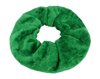 Hair tie made of velvet "grass green" choice of colors (braid holder, braid elastic, hair accessories)