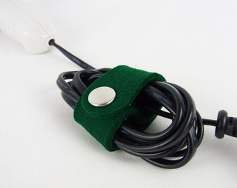 Cable holder large "dark green" color selection (cable ties, cable clips, cable reels, cable winders)