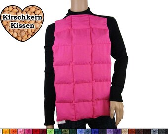 Kirschkernkissen XXL 60x30cm "Pink" (Wärmekissen, Kältekissen, Heizkissen, Körnerkissen)