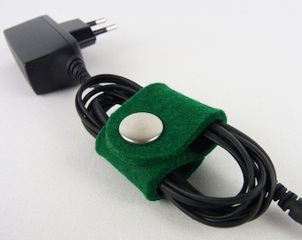 Cable holder small "dark green" color selection (cable ties, cable clip, cable reel, cable winder)