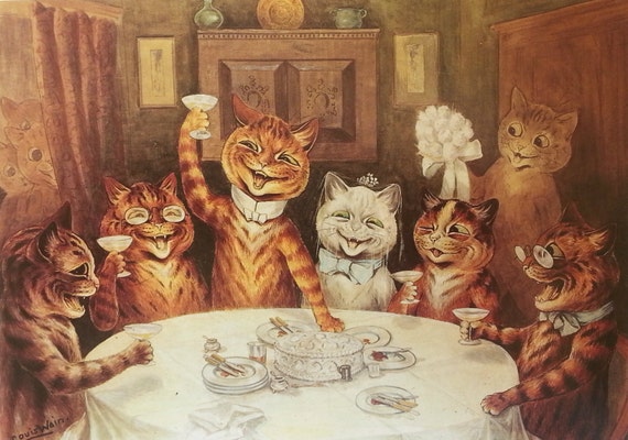 louis wain cats prints book