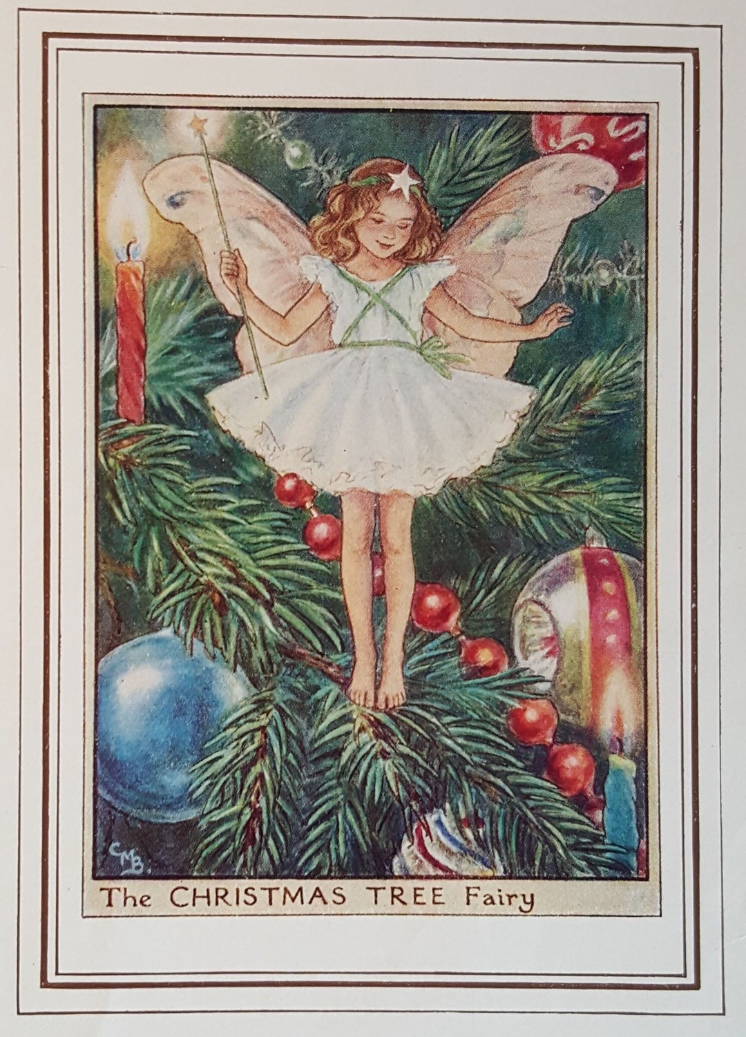 Christmas Tree Flower Fairy UNMOUNTED Flower Fairies Etsy UK