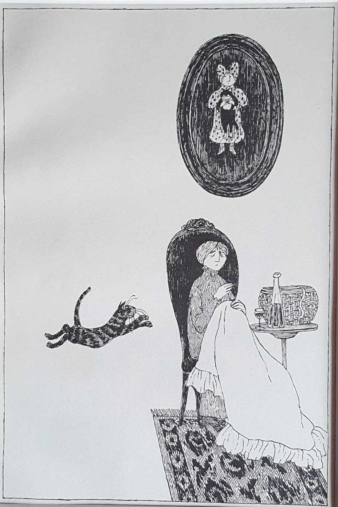 t*y様 90s Books cats Edward Gorey猫と本 グレー t*y様 90s Books cats Edward Gorey猫と本 グレー t*y様 90s Books