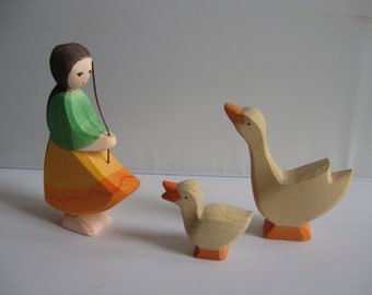 kleine gans vogel ente porzellanfigur Porzellan figur hagen renaker