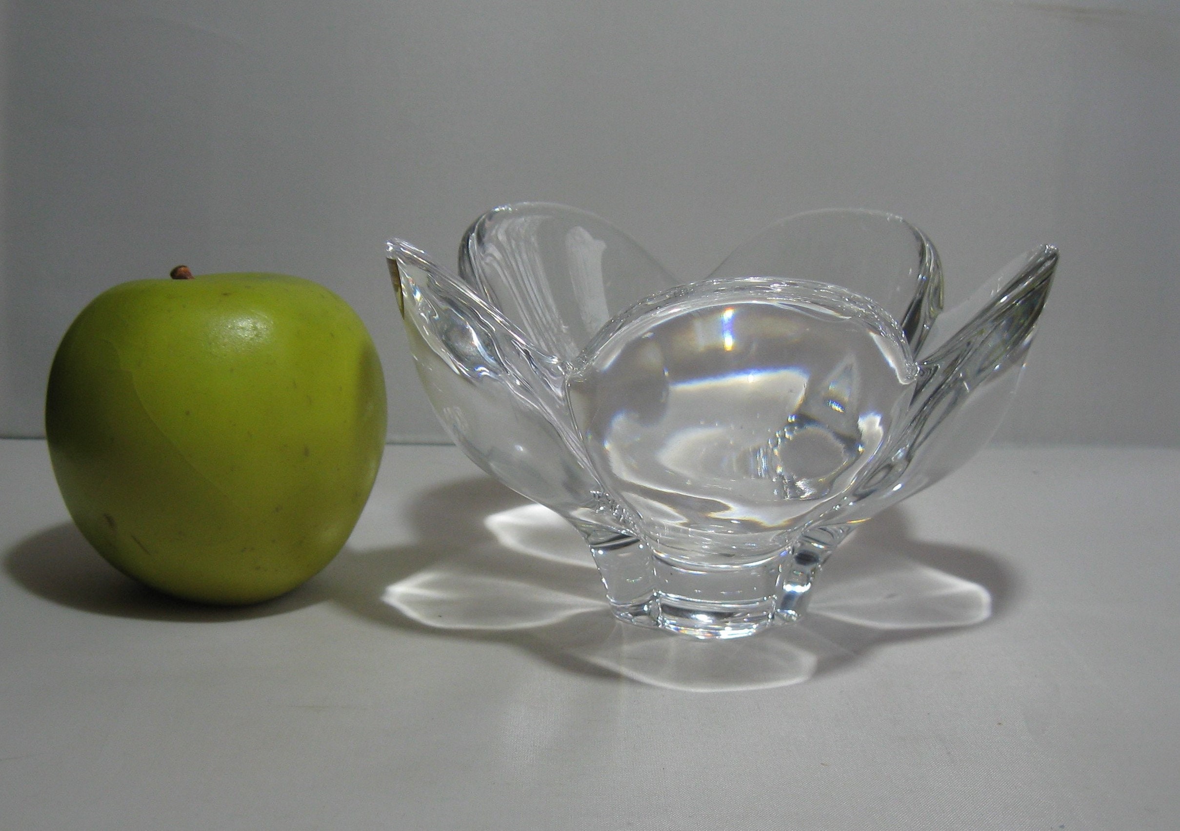51/ Orrefors Sweden Crystal Glass Bowl in the Shape of a