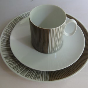 Thomas Germany (Rosenthal). Coffee set, 3 pieces. Thomas Medaillon Tourmaline. Germany 1960s. Vintage porcelain