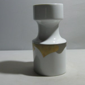 Rosenthal Germany. Porcelain candle holder / candlestick. Design like MOMO by Johan van Loon. Height about 13 cm. VINTAGE