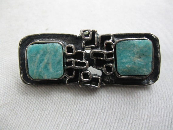 Silver brooch. Original ENGLA designer jewelry. G… - image 2