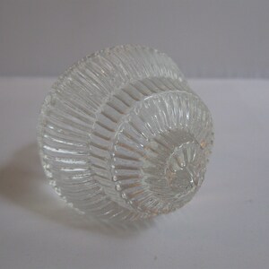 ROSENTHAL Germany studio-line. Glass Chandelier >>Snail<<. Design: Petr Horák. Candlestick / candle holder of glass. VINTAGE