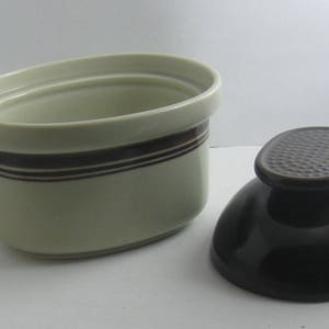 ROSENTHAL Germany studio-line. Ceramic sugar bowl. Serie Caldo Freddo. Decor Bruno. Design Hertha Bengtson. 70s. VINTAGE