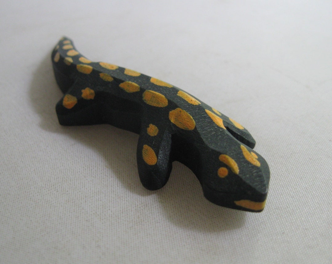 Original Ostheimer Wooden Figure / Wood Animal. Salamander