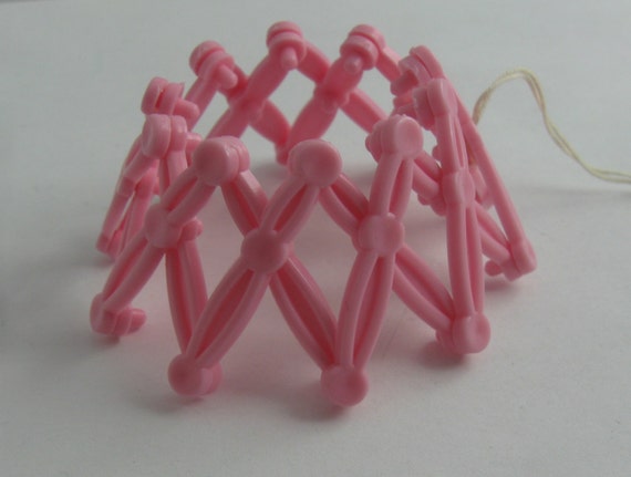 Culte de la RDA supports pour queue de cochon ou de chignon en rose. Bijoux de cheveux.