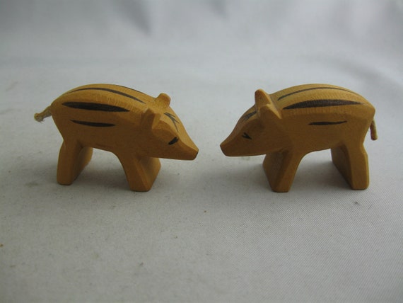 wood animal figures