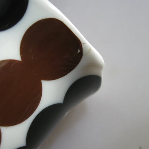 Rosenthal studio-line Germany. Form Berlin, Hans Theo Baumann. Tête-à-Tête coffee dishes shops for 2 people. 1960s porcelain. Vintage with defects