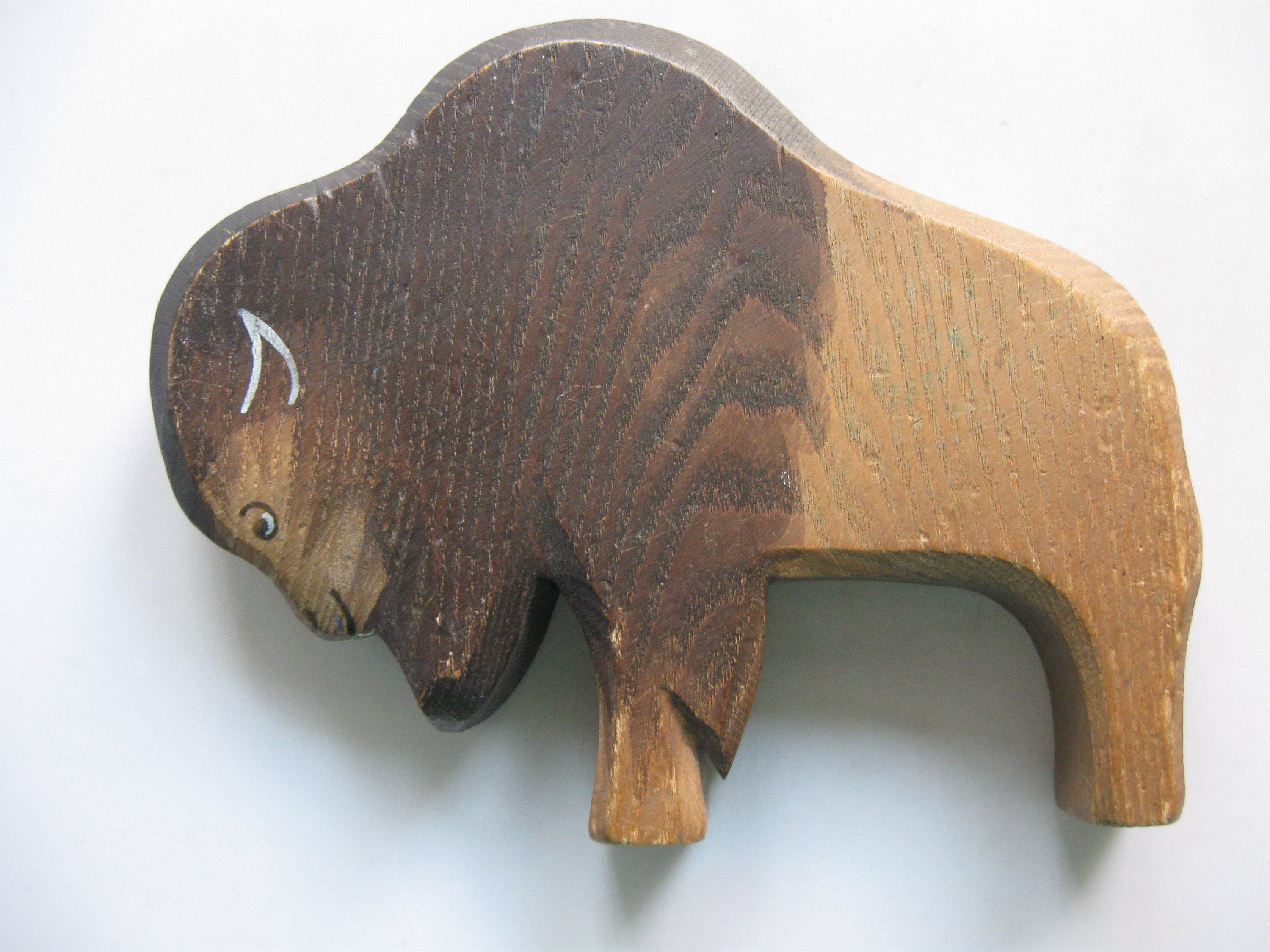 ヴィンテージ　オストハイマー　バイソン Original OSTHEIMER Wooden Animal / Wooden Figure (marked