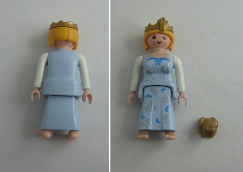 Playmobil Prinzessin am Blüten Teich mit goldenem Frosch wie Etsy