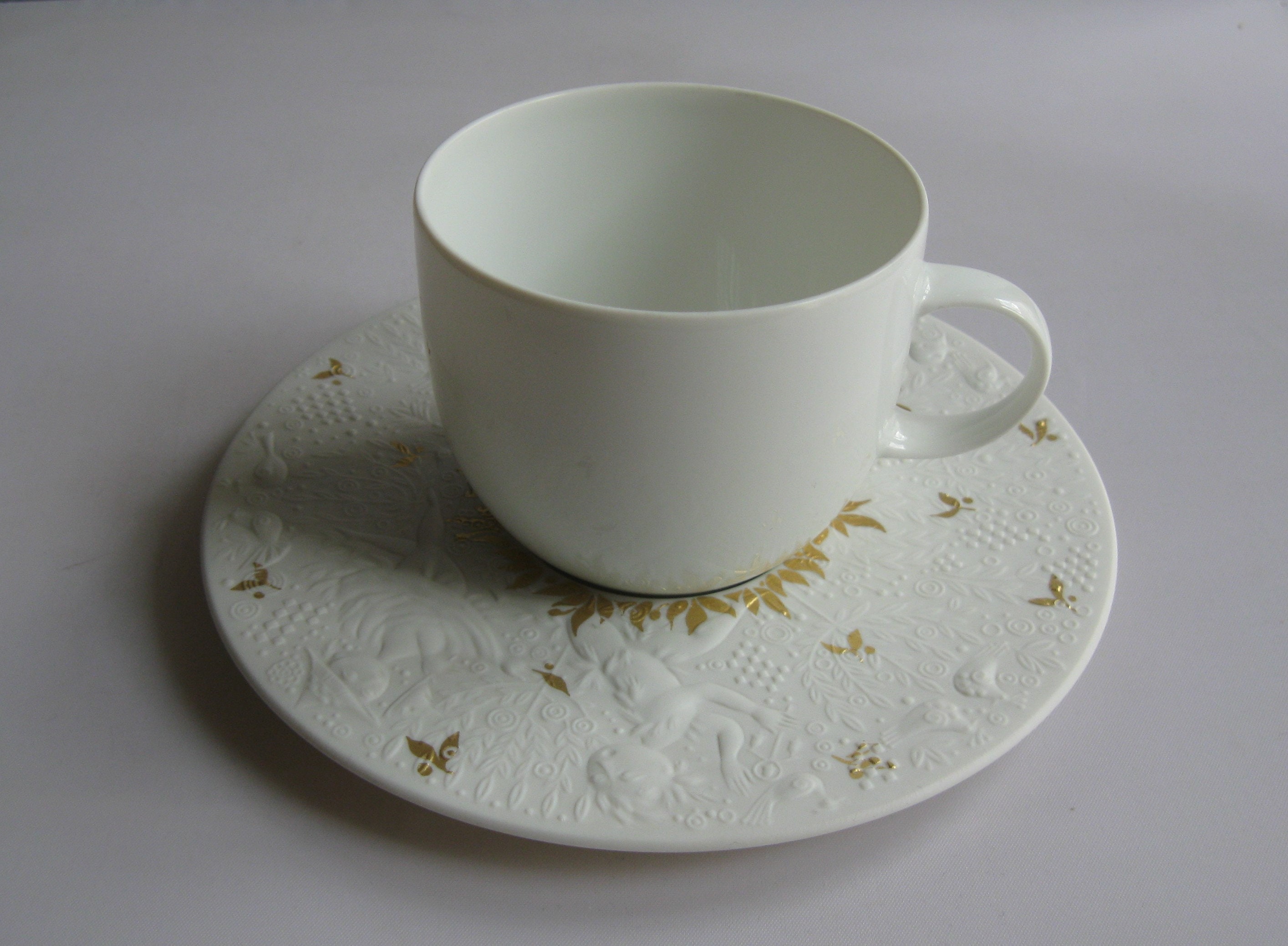 Tasse à Café Rosenthal Sarastro - Flûte Enchantée, Porcelaine Dorée - Faite Pour Des Moments Magiques