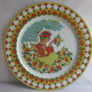 68/ Rosenthal studio line Germany. Large (wall) plate, Ø 30.5 cm. Jubilee Edition &quot;40 years of Bjørn Wiinblad for Rosenthal&quot;. 1999 vintage