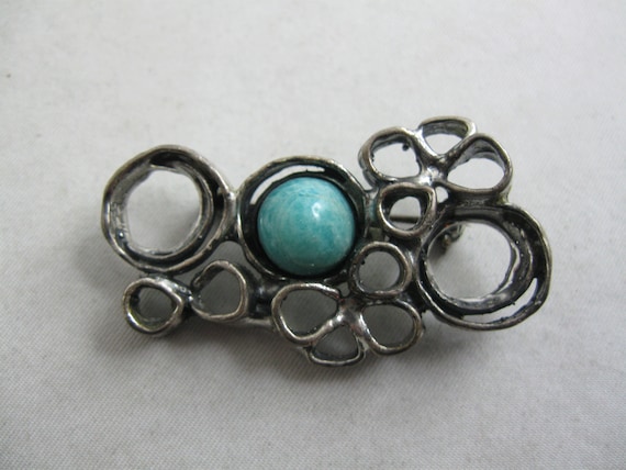 Silver brooch. Original ENGLA designer jewelry. G… - image 1
