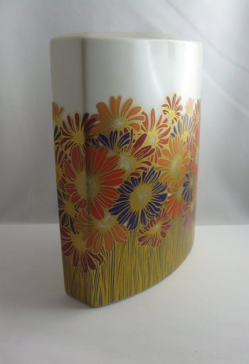 Rosenthal Germany Studioline. Porcelain Vase golden Etsy
