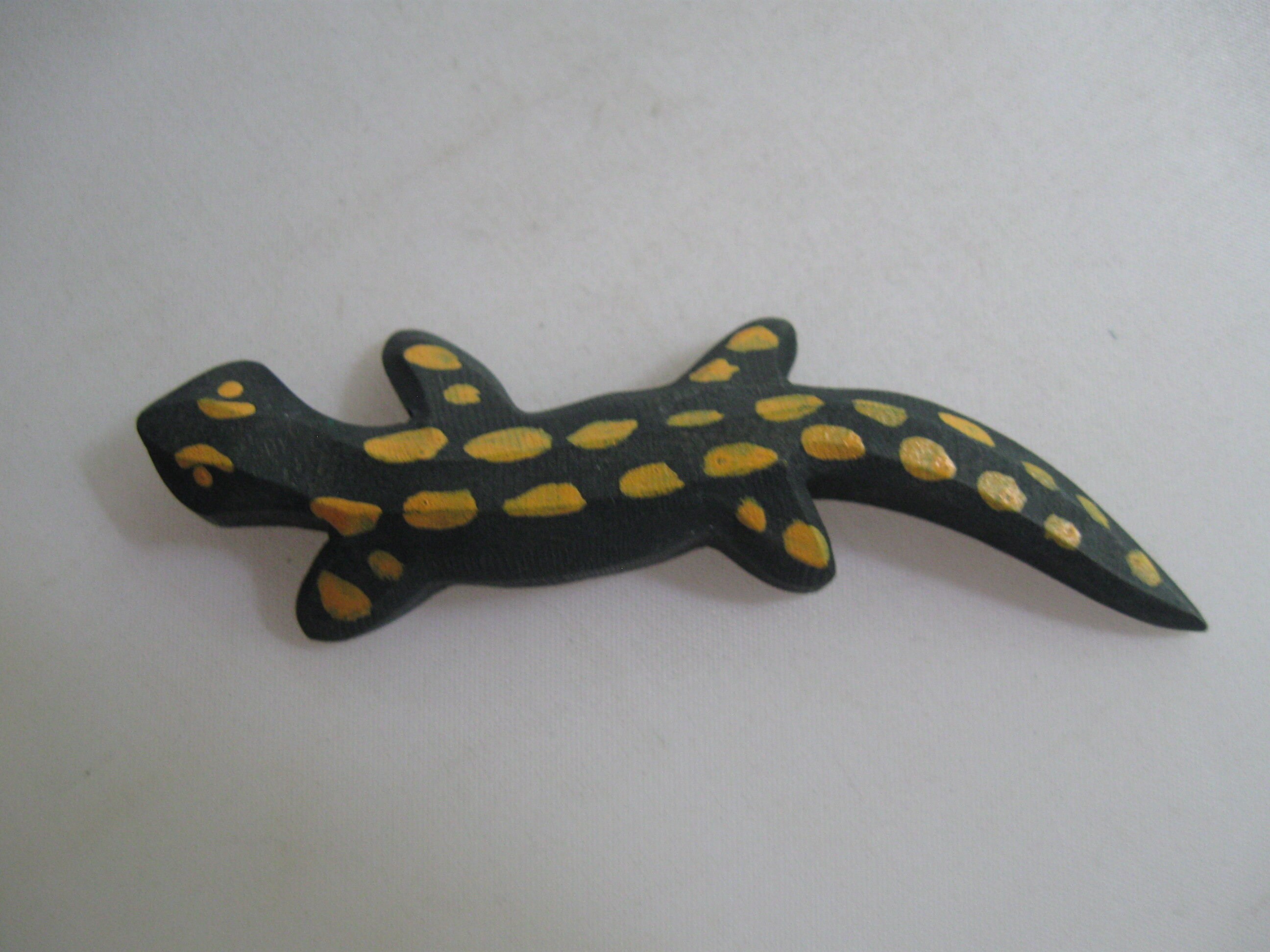 Original Ostheimer Wooden Figure / Wood Animal. Salamander