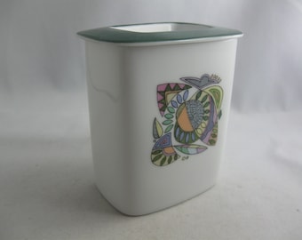 Línea de estudio Rosenthal Alemania. Caja con tapa de porcelana. De Berlín (Hans Theo Baumann). Decoración Korso (Cuno Fischer). VINTAGE modernista de los años 60