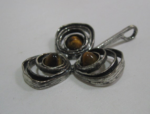 Tiger eye pendant. Original ENGLA designer jewelr… - image 5