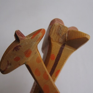 Original Ostheimer wooden Waldorf toys Giraffe and Palm tree, made in  Germany