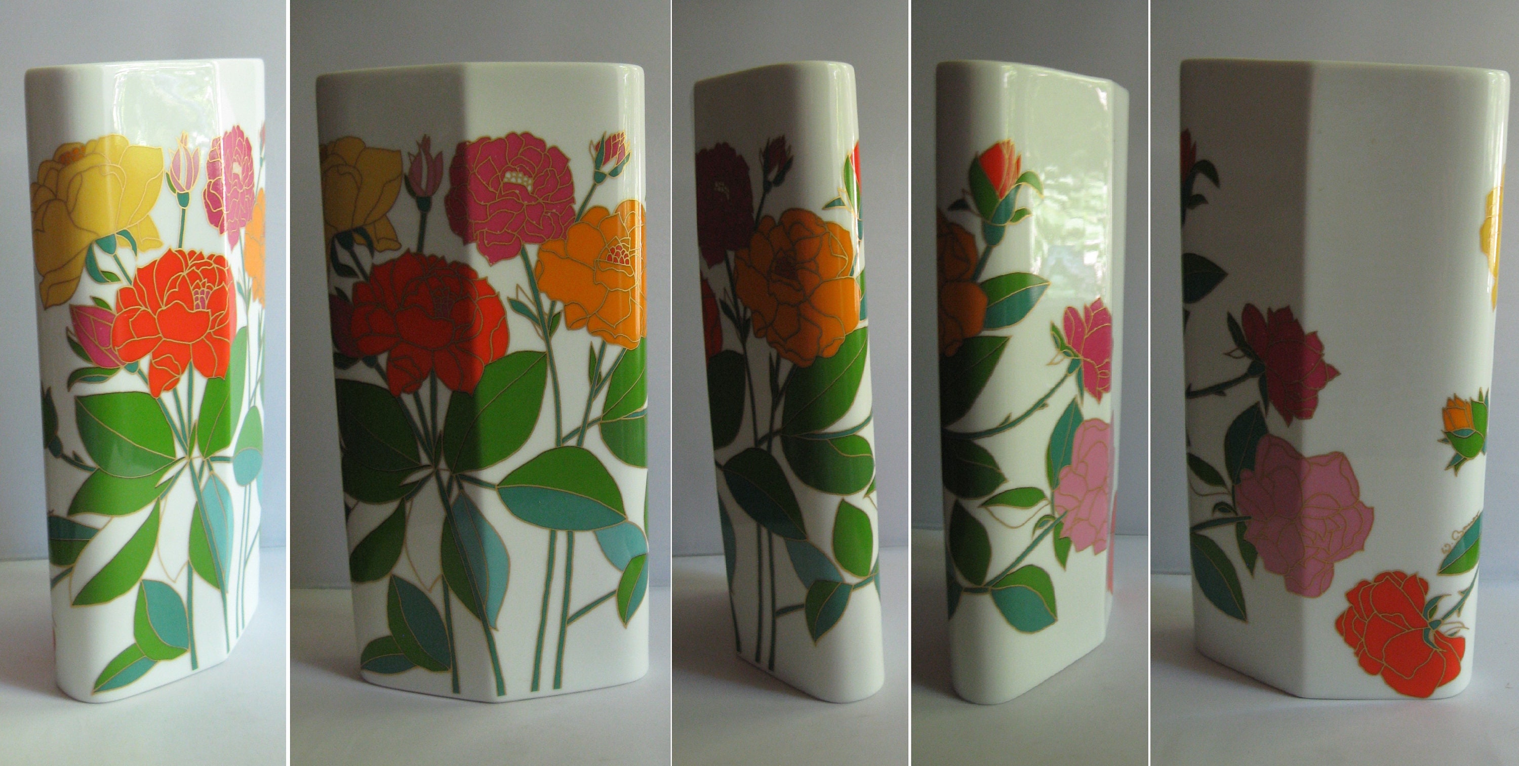 Rosenthal Germany Studio Line. LARGE Porcelain Vase (H 30 Cm