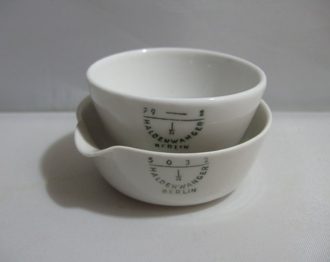 2 Small Vessels Laboratory Porcelain Haldenwanger Berlin. Laboratory ...