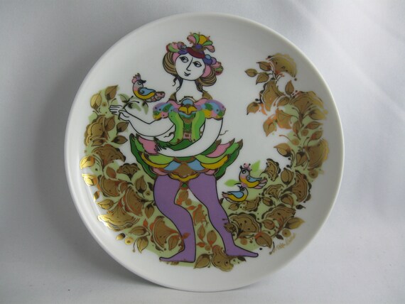 ローゼンタール 陶磁器皿 魔笛 モーツァルト パパゲーナ 飾り皿