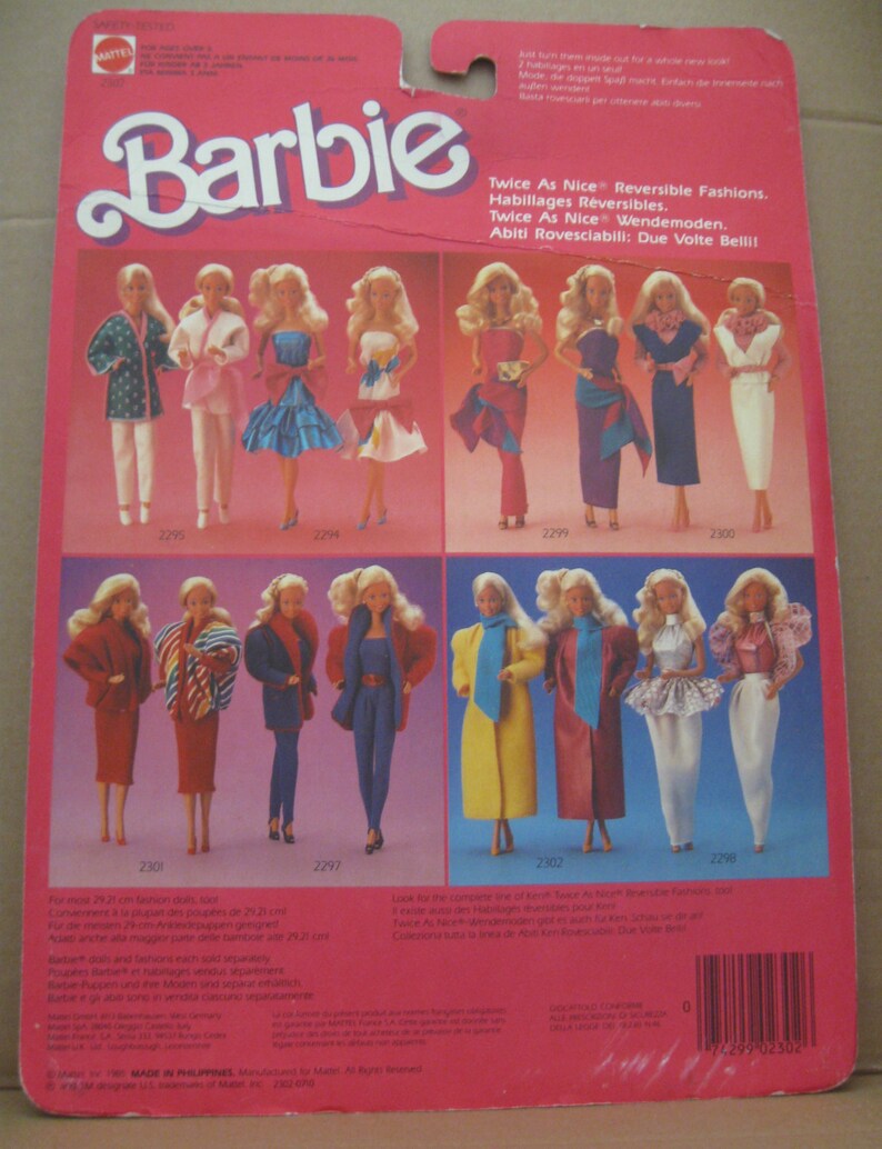 barbie twice as nice fashions