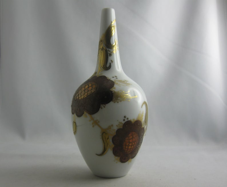 Rosenthal Germany Porcelain flower vase / narrow neck vase Etsy