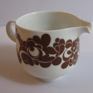 Rosenthal studio-line Germany. Plus Cordial brown. Creamer. Design Wolfgang Karnagel. 1970s. VINTAGE