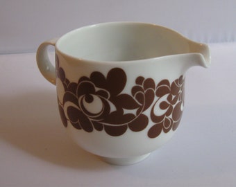 Rosenthal studio-line Germany. Plus Cordial brown. Creamer. Design Wolfgang Karnagel. 1970s. VINTAGE