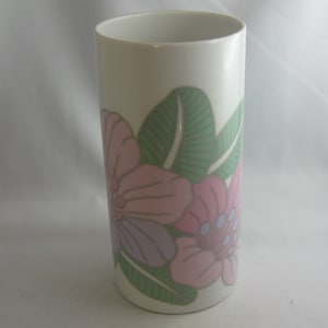 Rosenthal Germany studio-linie. Porzellan Vase. Dekor Irischer Frühling. Design Rosemonde Nairac. 1970er Jahre Design. VINTAGE