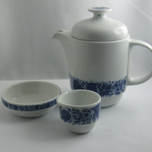 Rosenthal Germany studio-line. Coffee core for 1 person. Form Duo. Design Ambrogio Pozzi (1968). Decor probably Bjoern Wiinblad. VINTAGE