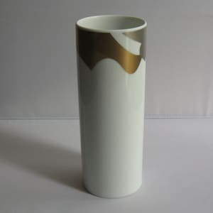 Rosenthal Germany. Porcelain flower vase. Decorated with gold, silver and bronze. Height about 16 cm. VINTAGE collector&#39;s porcelain