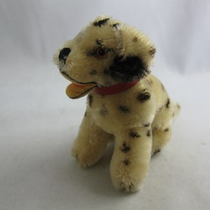 Original STEIFF 3310 ... or 4060/10. Cuddly toy / plush toy / stuffed animal: &quot;Dally&quot; Dalmatian, 10 cm. 1953-1969 Made in Germany. VINTAGE