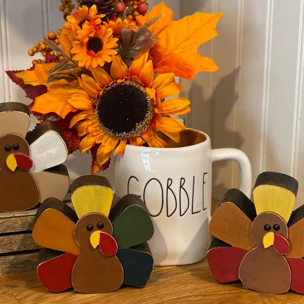 Wood Turkey Etsy