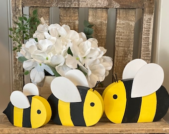 Bumblebee, wood bee, Bee wood decor, Tier tray decor, Summer wood decor, Wooden bee, bee, summer tier tray, bee tier tray, honey, honey bee