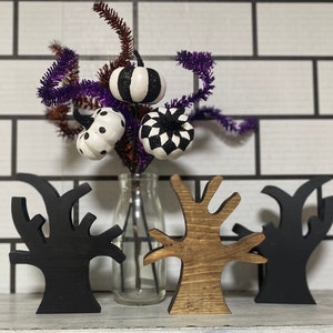 Spooky tree, bare tree, Halloween, Fall, tier tray, wood decor, Halloween decor, Halloween, Fall tree, fall decor, wood block, wood tree