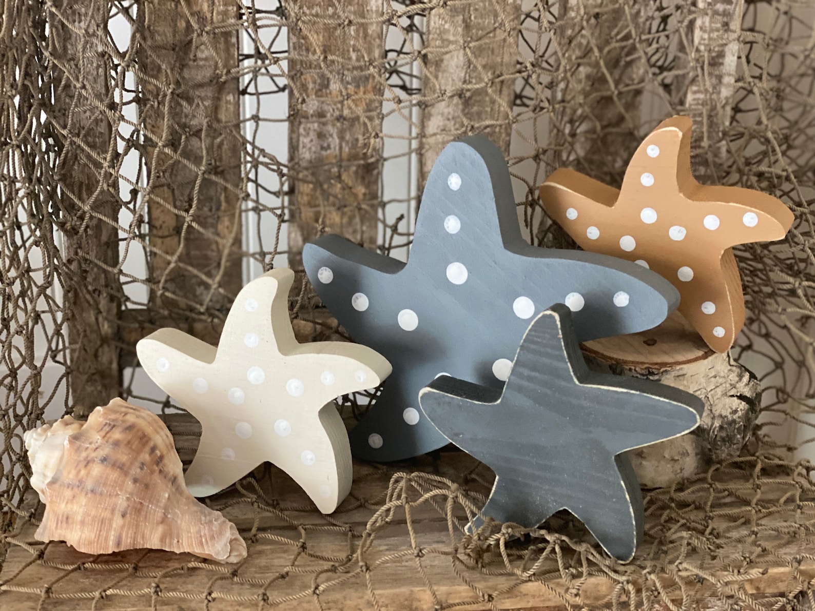 Starfish Wood Starfish Beach Decor Wood Summer Decor Wood Etsy