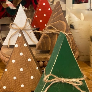 Rustic wood Christmas trees, wood trees, winter, Christmas tree, wood decor, tiered tray, Christmas, farmhouse, neutral, traditional