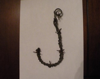 Barbed Wire Art | Etsy